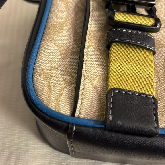 Coach Track Crossbody Bag In Colorblock Signature Canvas Sporty Athletic - Picture 8 of 14